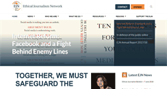 Desktop Screenshot of ethicaljournalismnetwork.org